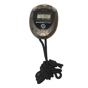 Sportline 240 Digital Sport Stopwatch Watch Alarm Calander Lightweight Lanyard
